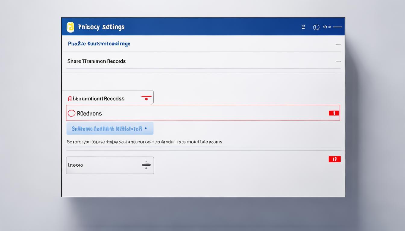 在“隐私设置”部分，调整选项以限制信息共享或隐私泄露，例如禁用在社交媒体上共享交易记录的功能。_隐私共享我的位置要开吗_隐私信息共享