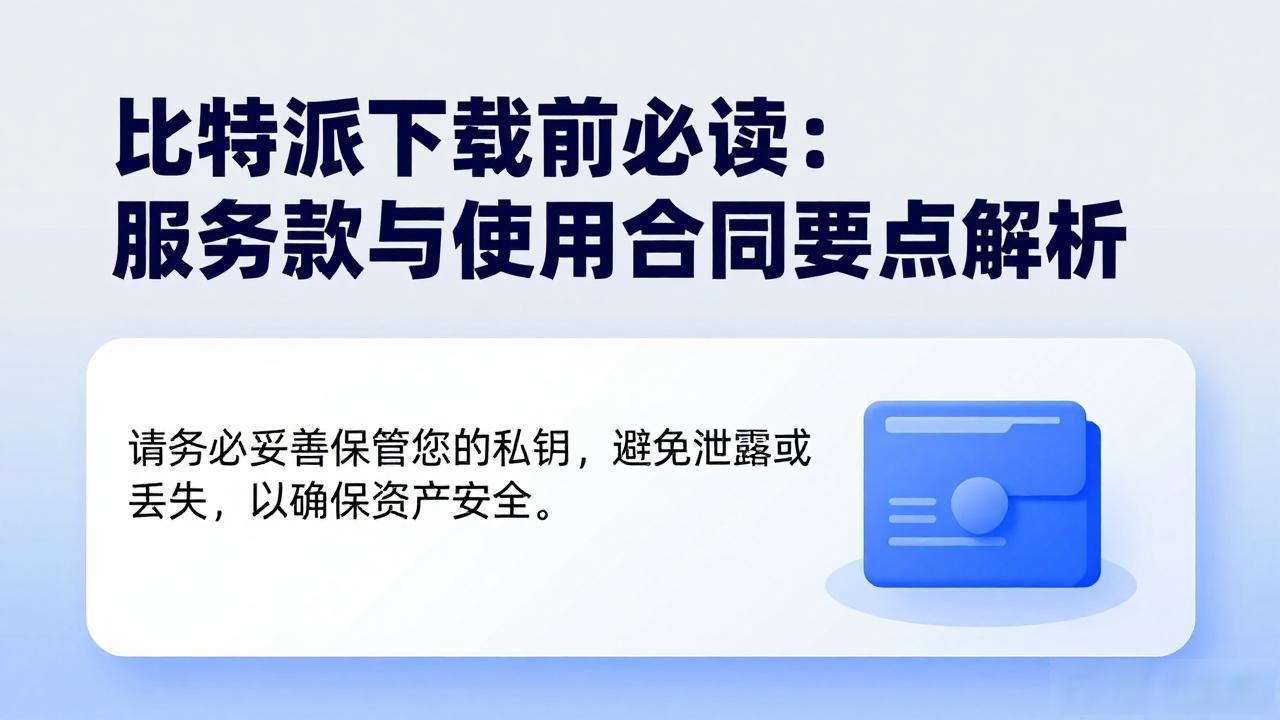 比特派钱包服务条款解读_账户资产安全责任_比特派下载网址的服务条款与使用合同