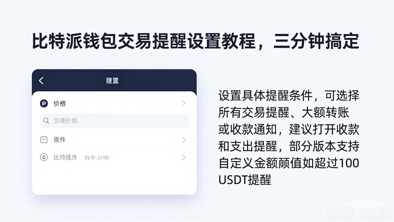 如何在比特派钱包下载官方app中设置交易通知?_比特派钱包官方app通知权限开启_比特派钱包app交易提醒设置