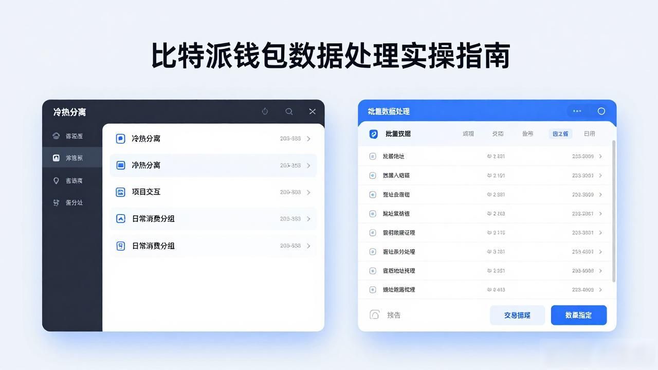 比特派钱包资产统计功能_如何在比特派钱包app官方下载地址中进行数据处理_比特派钱包交易筛选功能
