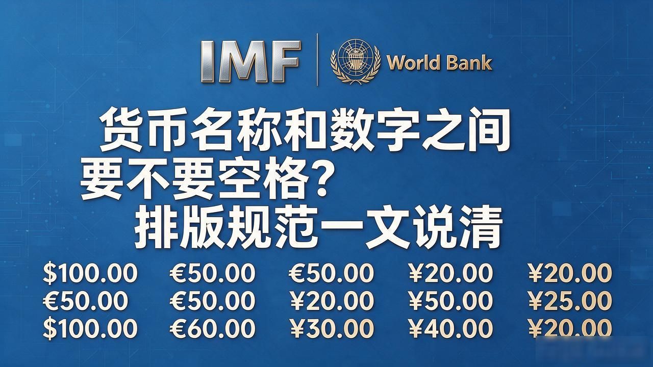 不同国家货币书写规范_货币名称与数字之间_货币名称与数字之间加空格