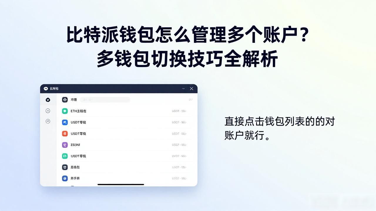 比特派钱包创建新钱包_比特派钱包多账户管理_如何在比特派钱包中管理多个账户？