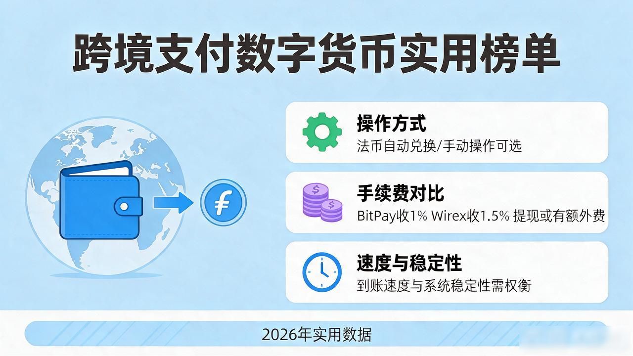 主流数字货币支付工具排名及选择建议_中小外贸企业适合的跨境支付数字货币工具_跨境支付数字货币排名