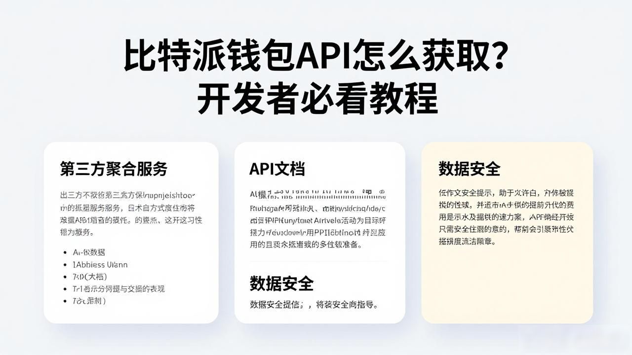 比特派钱包集成替代方案_如何从比特派钱包app中获取API接口？_比特派钱包API