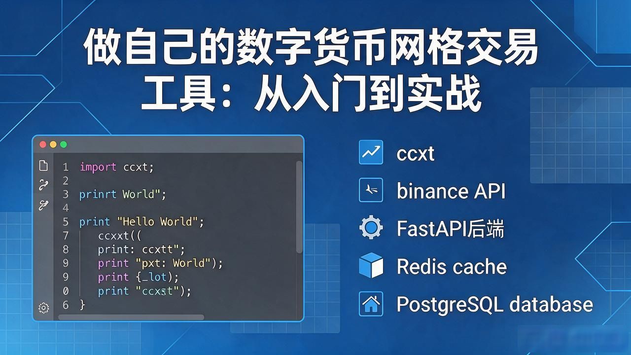 数字货币网格交易自己搭建Python网格软件_制作数字货币网格软件_数字货币震荡行情网格交易策略开发