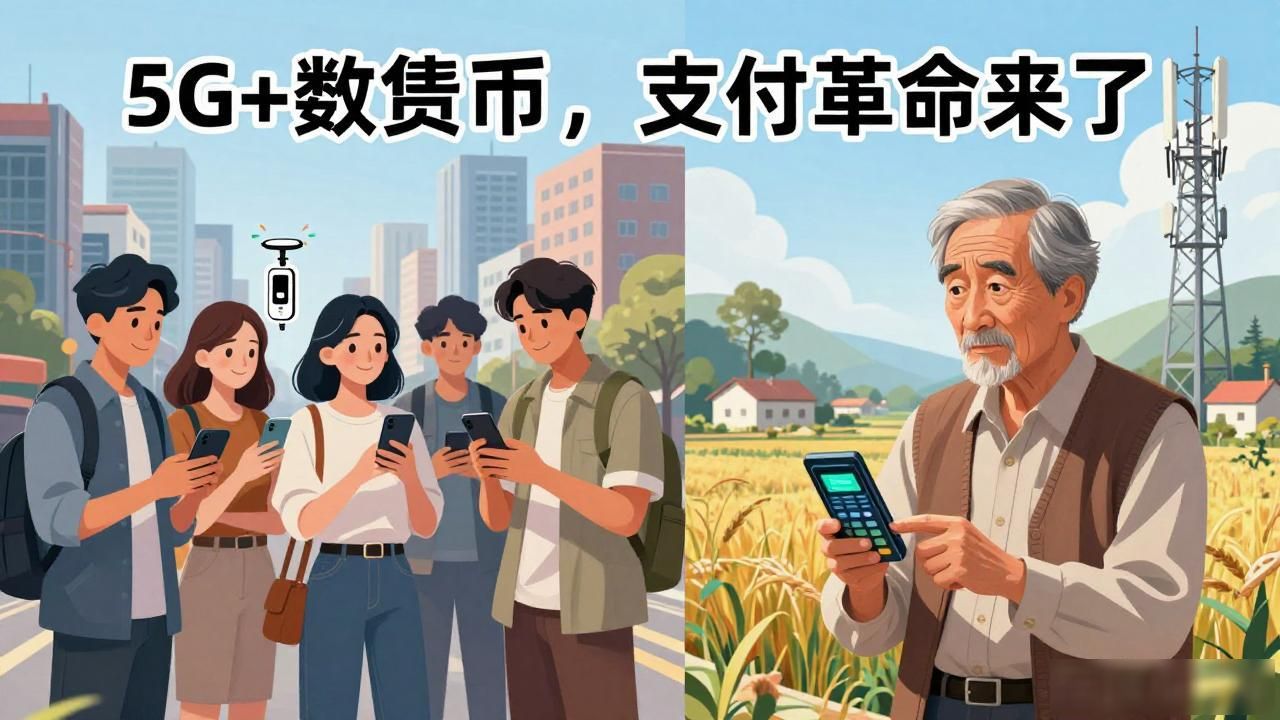 数字货币5G支付方式_5G技术数字货币实时结算_数字货币 5G
