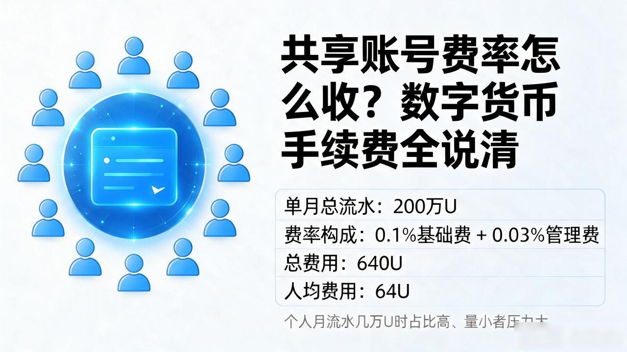共享账户手续费明细_数字货币共享账号费率_OTC交易共享账号费率计算