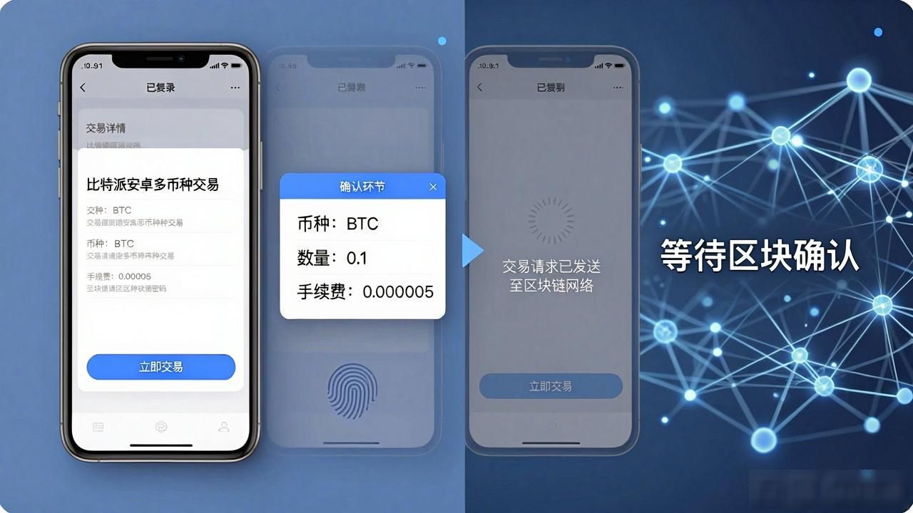 数字货币交易步骤_在比特派钱包安卓版中执行多币种交易过程的详细说明,助您简化操作攻略。_比特派钱包APP交易操作