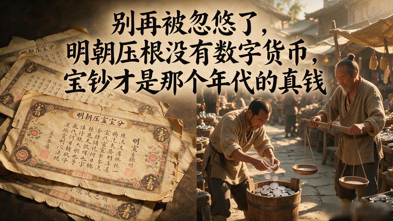 宝钞铜钱白银_明朝货币体系_明朝使用的数字货币