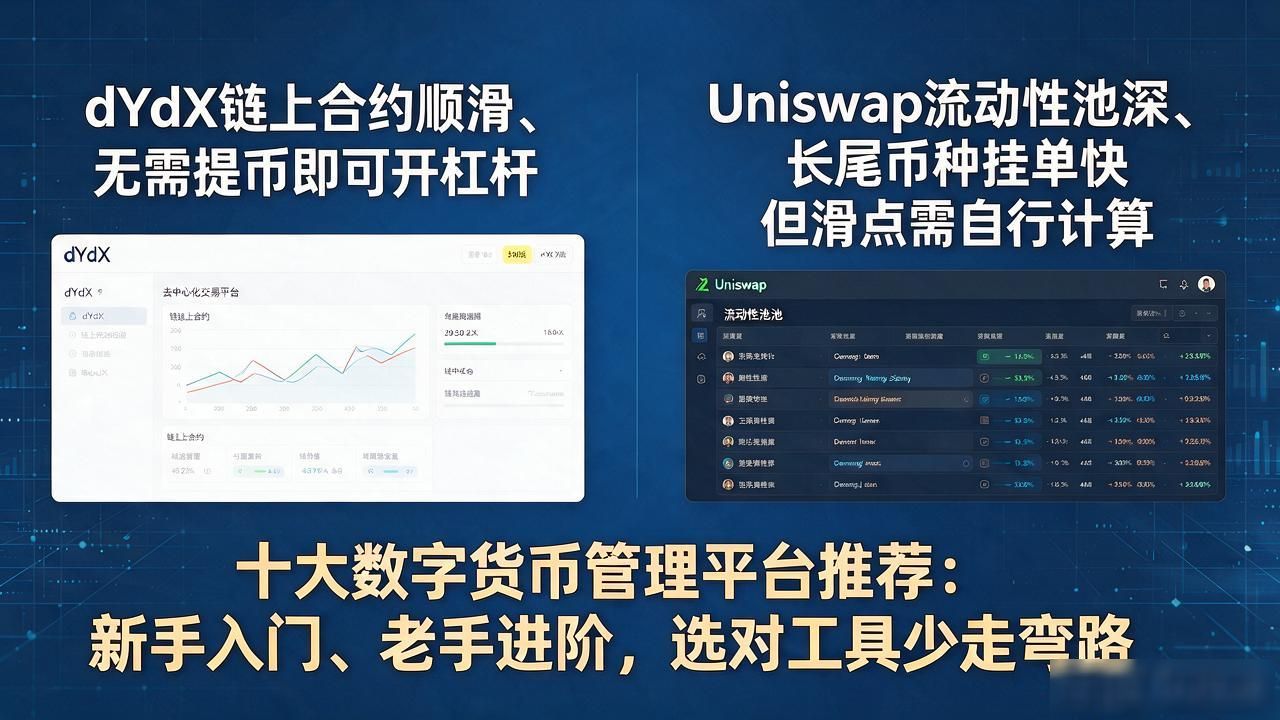 去中心化交易所dYdX Uniswap优势分析_币安与OKX现货合约交易对比_十大数字货币管理平台