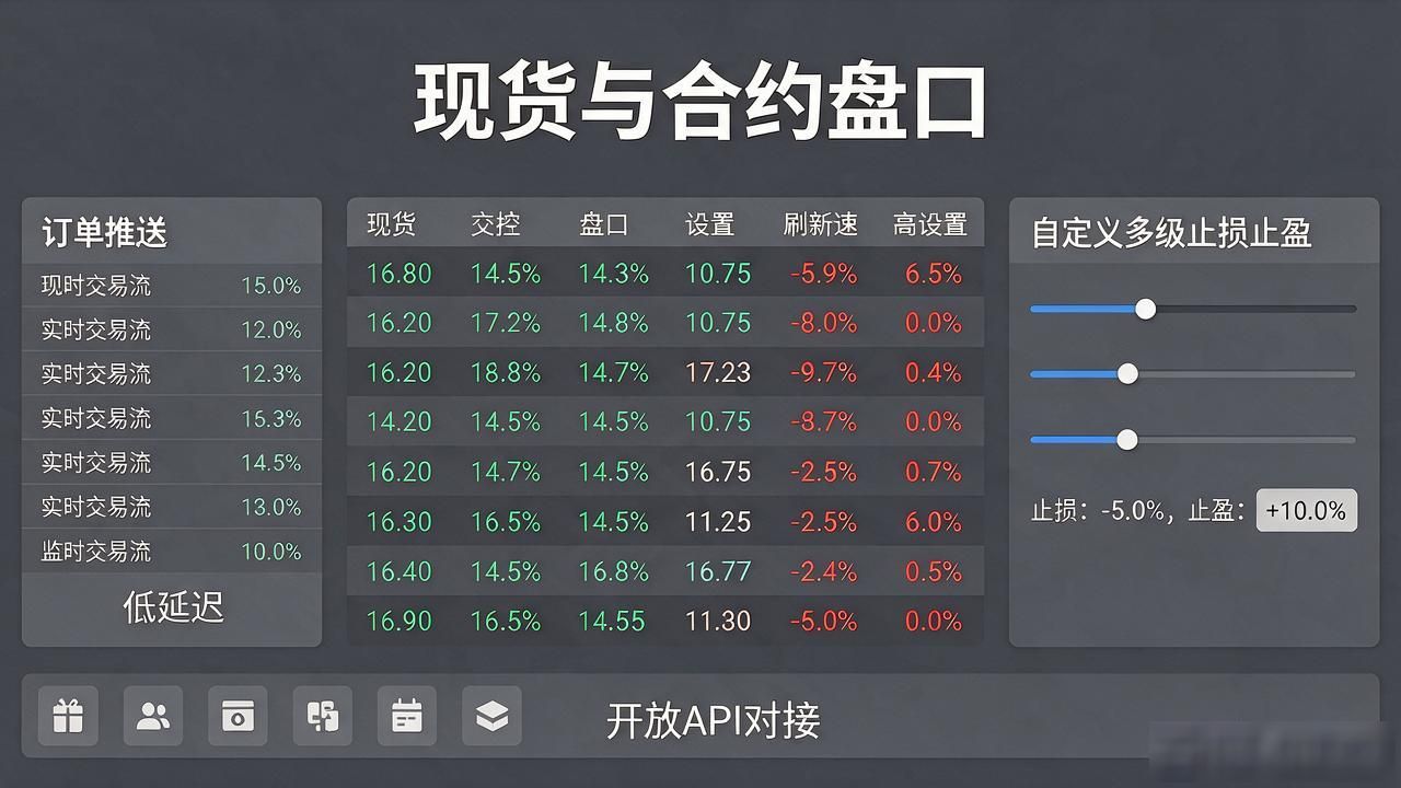 数字货币专版软件_数字货币交易专版软件_低延迟订单推送