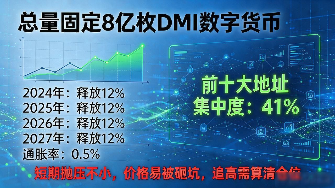 DMI币技术底座PoS共识分析_DMI代币发行机制与筹码集中度解读_dmi数字货币