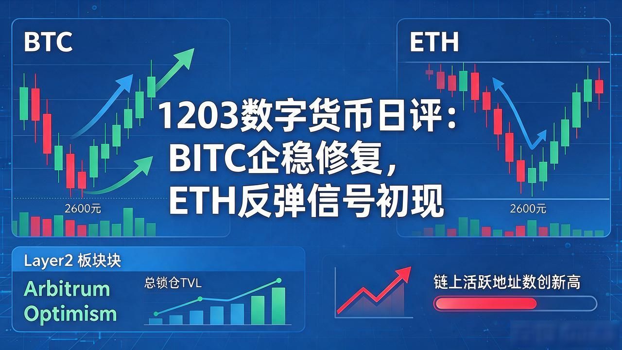 1203数字货币日评_ETH现货ETF资金流入分析_BTC震荡修复企稳策略