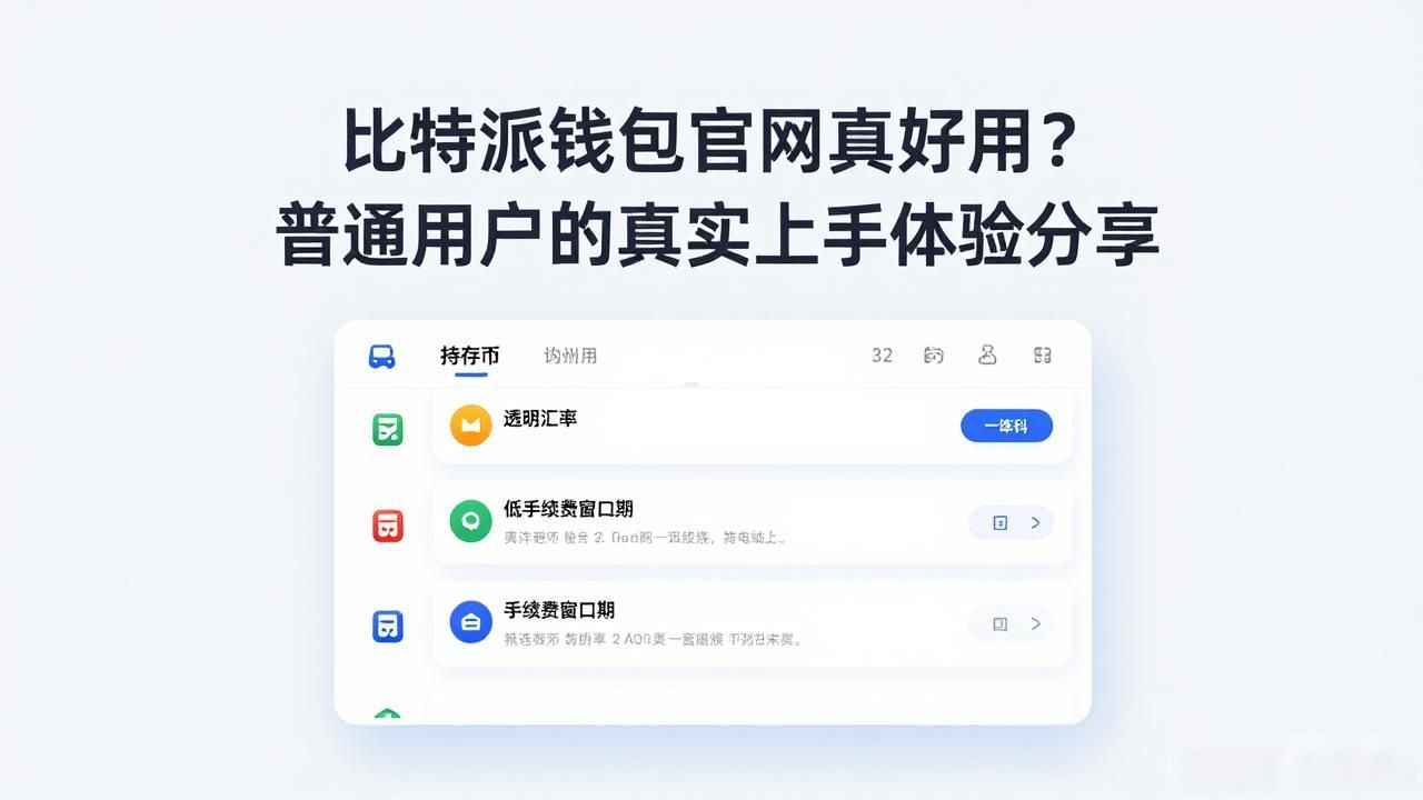 比特派钱包官方网站带来的便利，从用户角度的真实体验_比特派钱包_多链支持数字货币管理