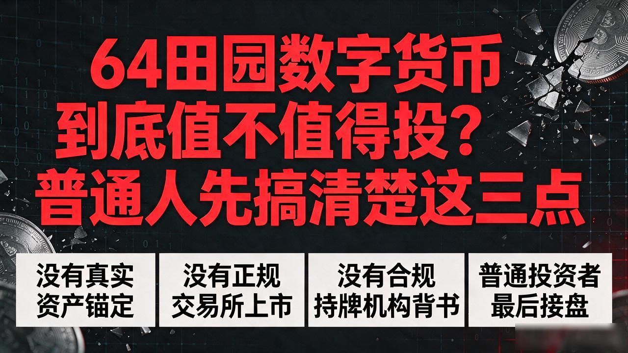 田园经济数字资产风险_64田园数字货币骗局_64田园数字货币