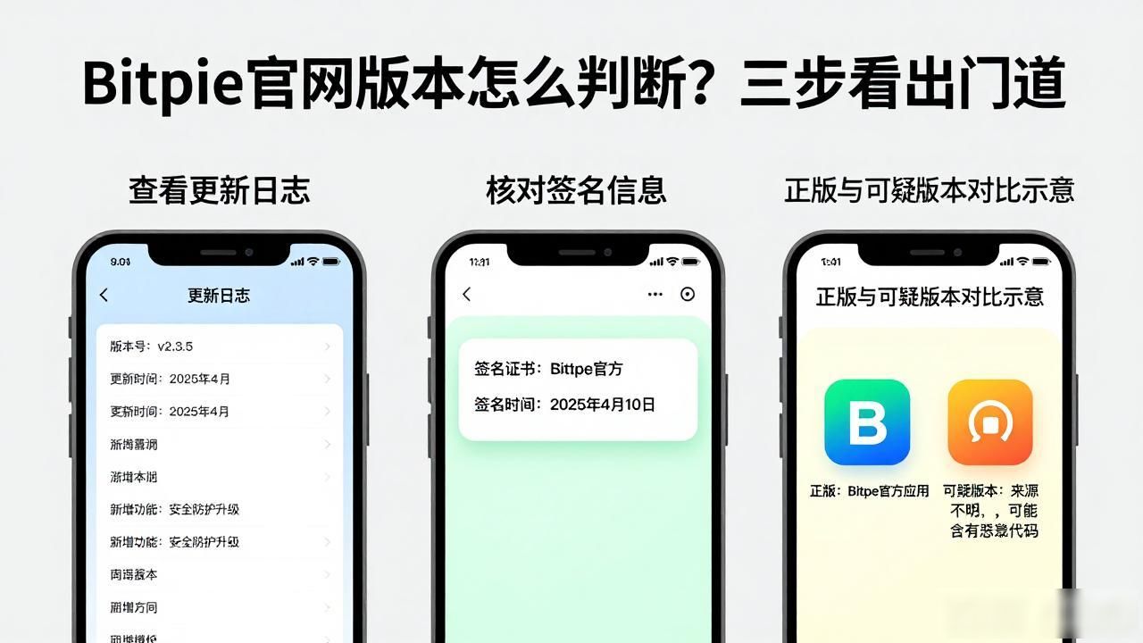 Bitpie钱包版本号验证_如何评估bitpie官网的版本?_下载渠道域名核对